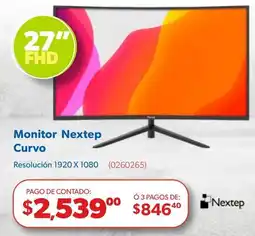 Ofix Nextep Monitor Curvo oferta