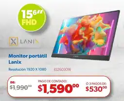 Ofix Lanix Monitor portátil oferta