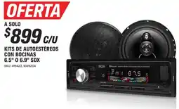 AutoZone SDX kits de autoestéreos con bocinas oferta
