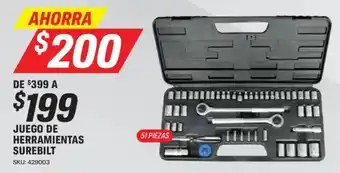 AutoZone Surebilt juego de herramientas oferta
