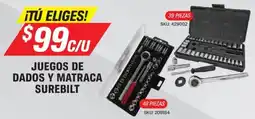 AutoZone surebilt juegos de dados y matraca oferta