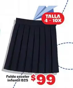 Soriana Mercado Falda escolar infantil B2S oferta
