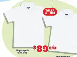 Soriana Mercado Playera polo niña B2S oferta