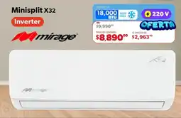 Ofix mirage Minisplit X32 Inverter oferta