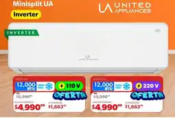 Ofix United Appliances Minisplit UA Inverter oferta