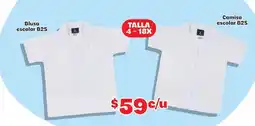 Soriana Mercado Blusa escolar b2s/ camisa escolar b2s oferta