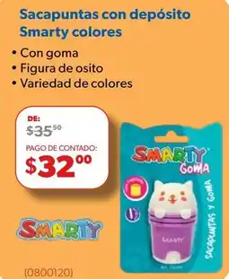 Ofix Smarty sacapuntas con depósito colores oferta