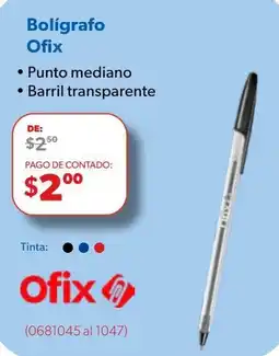 Ofix Bolígrafo Ofix oferta