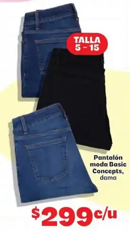 Soriana Mercado Basic Concepts pantalón dama oferta