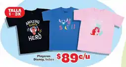 Soriana Mercado Playeras Disney, bebés oferta