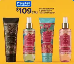 Walmart Express Tesori d'oriente loción corporal o gel de baño oferta