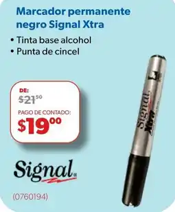 Ofix Signal marcador permanente negro Signal Xtra oferta