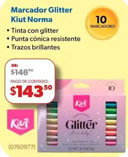 Ofix Kiut Marcador Glitter oferta