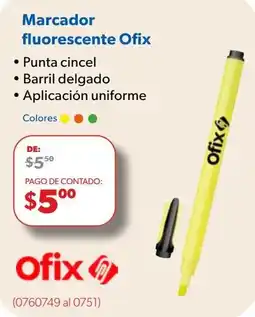 Ofix Marcador fluorescente Ofix oferta