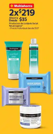 Walmart Express Neutrogena productos de cuidado facial oferta