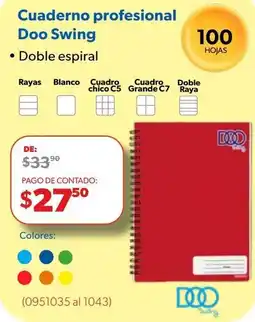 Ofix Doo Swing Cuaderno profesional oferta