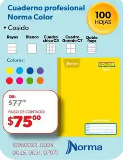 Ofix Norma Color Cuaderno profesional oferta