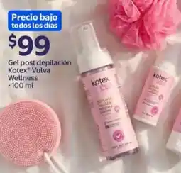 Walmart Kotex vulva wellness gel post depilación oferta