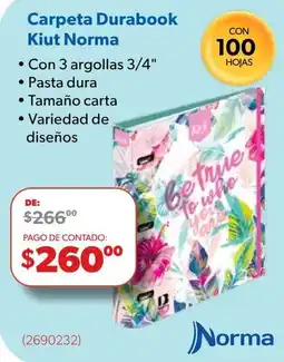 Ofix Norma Carpeta Durabook Kiut Norma oferta