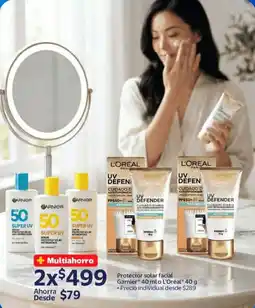 Walmart Express Garnier l'oréal uv defender oferta
