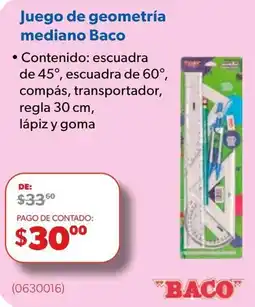 Ofix Baco juego de geometría mediano oferta