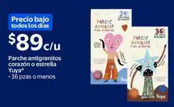 Walmart Express Parche antigranitos corazón o estrella Yuya oferta