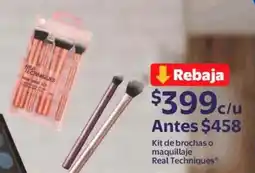 Walmart Express Real techniques kit de brochas o maquillaje oferta