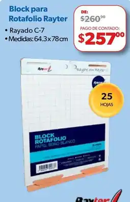 Ofix Raxter Block para Rotafolio oferta