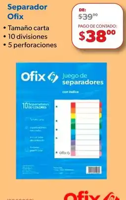 Ofix Ofix Juego de separadores oferta