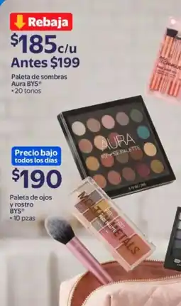 Walmart Bys aura paleta de sombras oferta