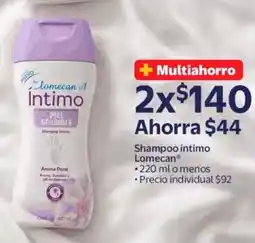 Walmart Express Lomecan shampoo íntimo piel sensible oferta