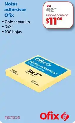 Ofix Ofix notas adhesivas oferta