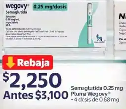 Walmart Wegovy pluma semaglutida oferta