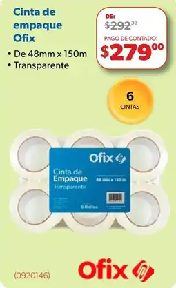 Ofix Ofix Cinta de Empaque oferta