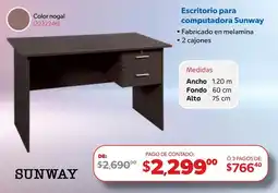 Ofix Sunway escritorio para computadora oferta