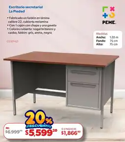 Ofix Peme Escritorio secretarial La Piedad oferta