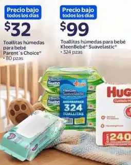 Walmart Express Parent's Choice Toallitas húmedas para bebé oferta