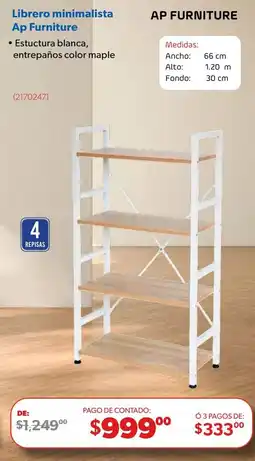Ofix Ap Furniture Librero minimalista oferta