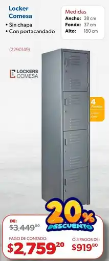 Ofix Lockers Comesa Locker Comesa oferta