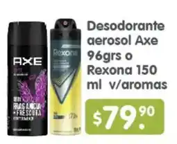 Arteli Desodorante aerosol Axe o Rexona oferta