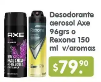 Arteli Desodorante aerosol Axe o Rexona oferta