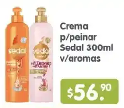Arteli Sedal crema p/peinar v/aromas oferta