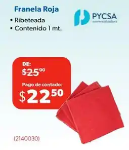 Ofix PYCSA Franela Roja oferta