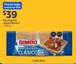 Walmart Express Bimbo Pan Tostado Clásico oferta