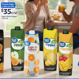 Walmart Great value jugo verde oferta