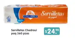 Arteli Chedraui servilletas de papel oferta