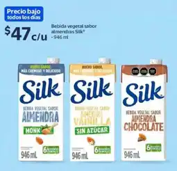 Walmart Silk bebida vegetal sabor almendras oferta