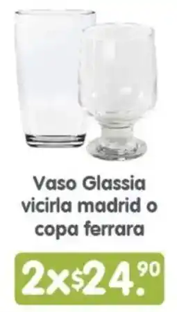 Arteli Vaso Glassia vicirla madrid o copa ferrara oferta