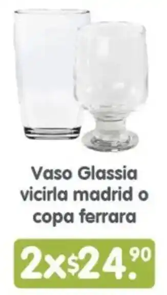 Arteli Vaso Glassia vicirla madrid o copa ferrara oferta