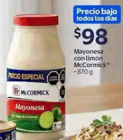Walmart Express McCormick Mayonesa con limón oferta